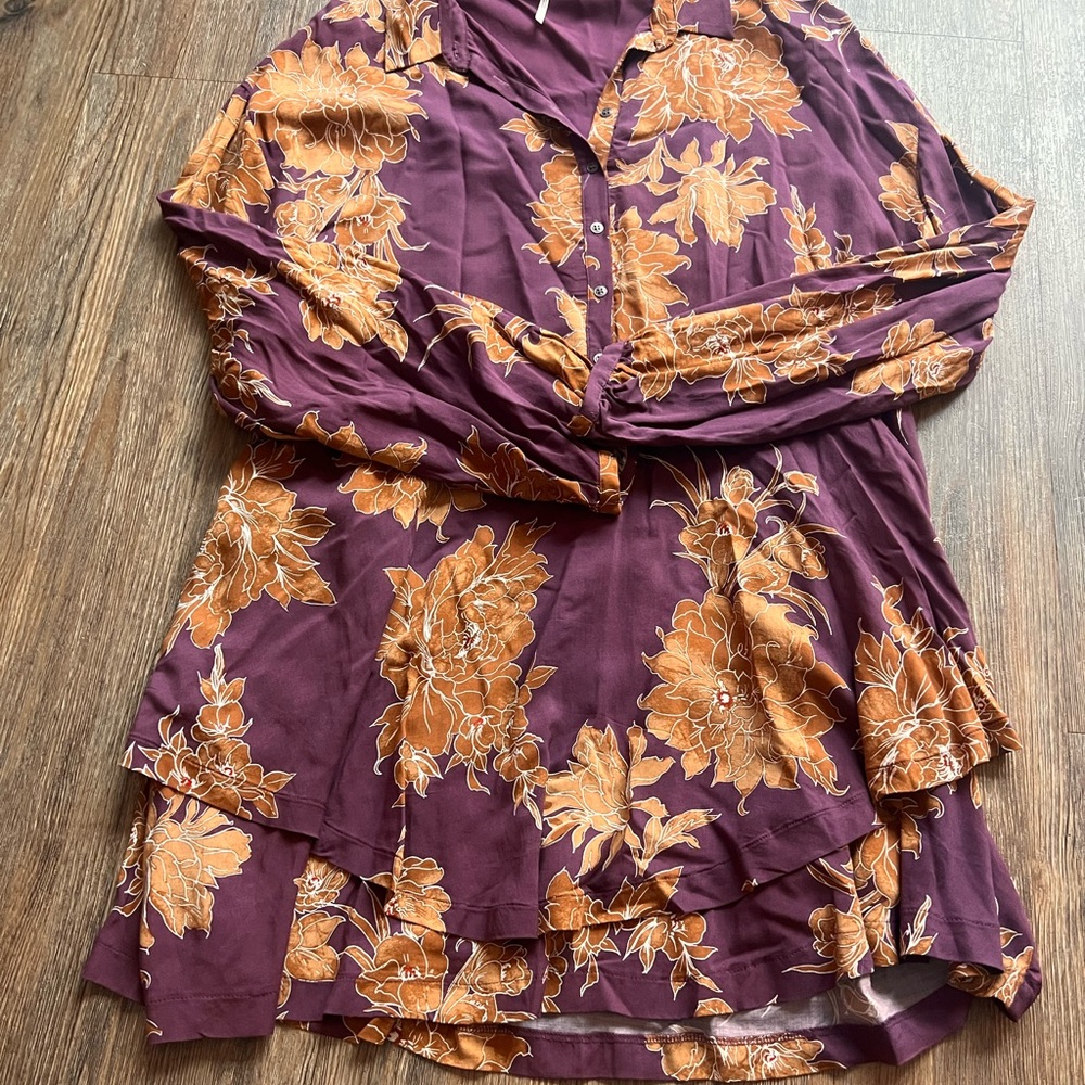 Long sleeve free people tunic